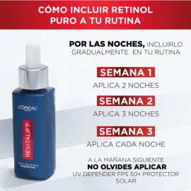 Sérum de Noche L'Oréal Paris Revitalift Retinol Puro, 30ml
