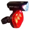 Sport Direct™ MegaWhite 50 Lumen Set. Front/Rear Bike Light Set.