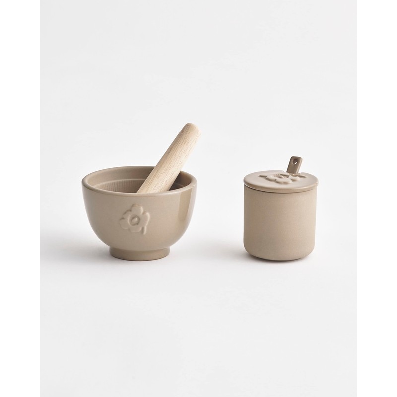 Marimekko - Oiva Unikko stoneware mortar and pestle