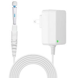 HV270 Charger Replacement for Hitachi Magic Wand HV-270 - Rechargeable Cordless Massager Power Adapter and Supply Cord White(Compatible Only with HV270)