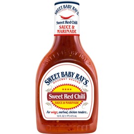 Sweet Baby Ray's, Wing Sauce & Glaze, Sweet Red Chili, 16oz Bottle (Pack of 2)