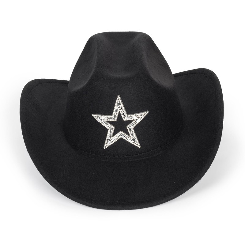 INOGIH Western Cowboy Hat, Disco Cowgirl Hat, Fedora Hat with