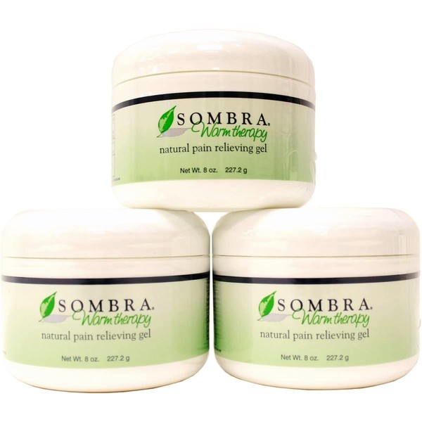 Sombra Warm Pain Relief Gel - 8 Oz Jar - Pack of 3