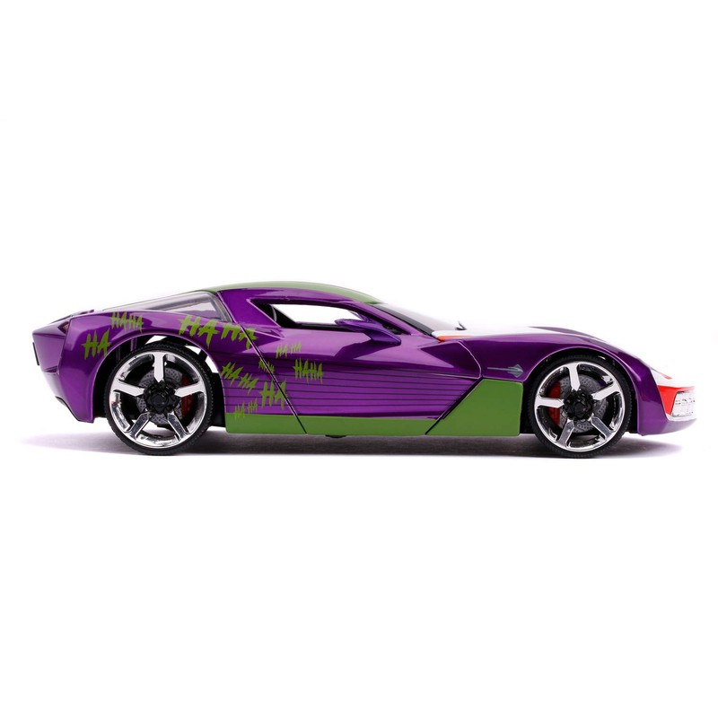 Jada 253255020 Joker 2009 Chevy Corvette Stingray 1:24 escala DIE-Cast