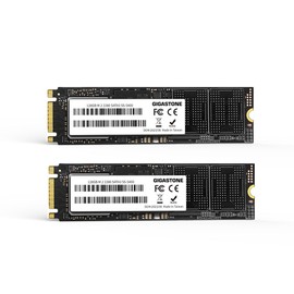 Gigastone M.2 SSD 128GB 2Pack SATA III 500MB/s Upgrade Laptop PC Memory and Storage M.2 2280 Internal Solid State Hard Drives SLC Cache 3D NAND Increase Performance