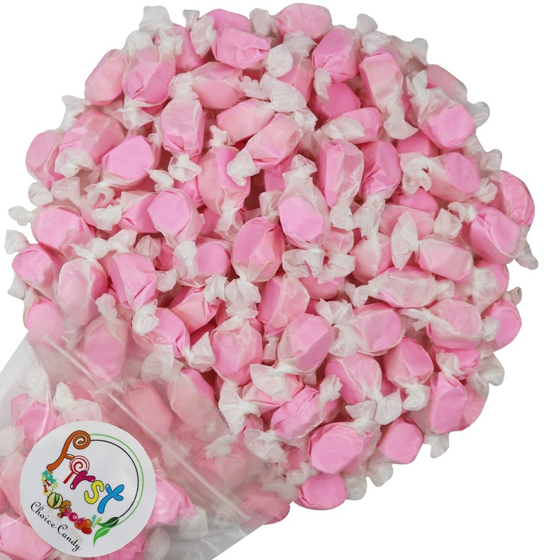 Variety Gourmet Saltwater Taffy (Pink Bubble Gum, 1 Pound)