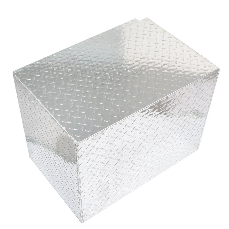 Thomletha 24-Inch Silver Aluminum Tool Box with Lock and Key,