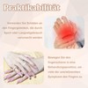 FOXMIND Pack of 10 Oval Finger Splints & Sleeves Kit,