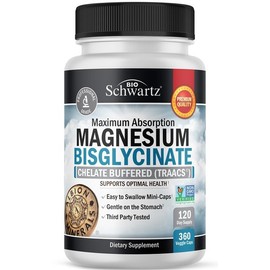 바이오슈워츠 마그네슘 비스글리시네이트 - 360 베지 캡 BioSchwartz Magnesium Bisglycinate - 360 Veggie Caps