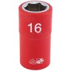 Draper 31843 1/2-Inch Square Drive Fully Insulated VDE Socket, 16