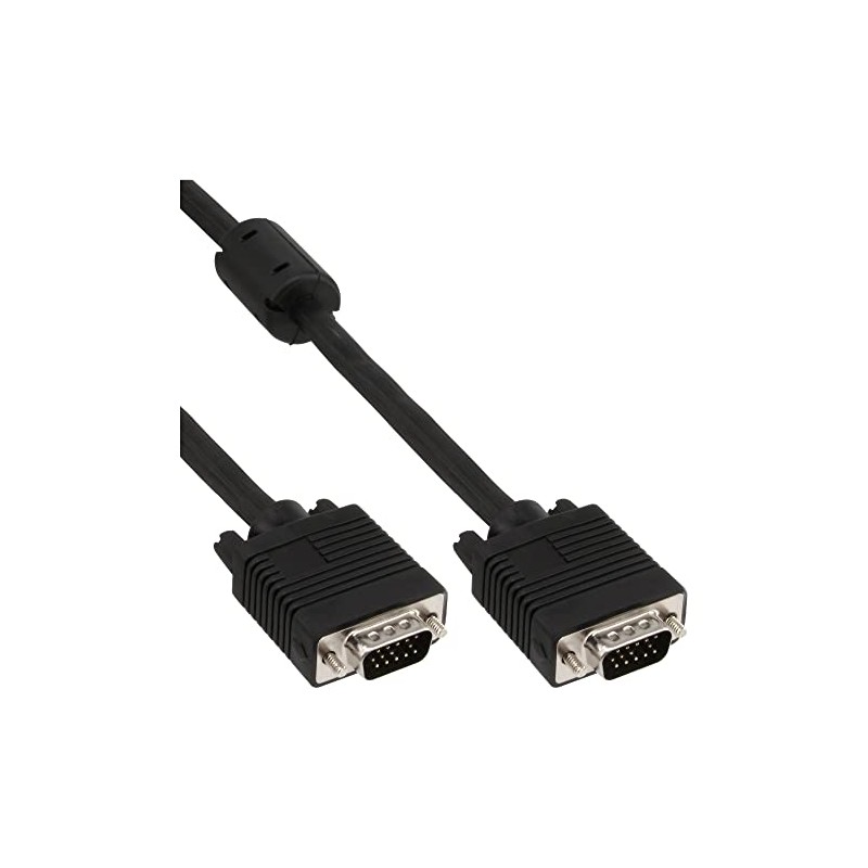 InLine® S-VGA cable, InLine®, black, 15HD M/M, 0.3m