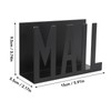 Desktop Letter Holder, Hollow Metal Mail Letter Organizer Large Capacity,