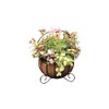 Kinsman Co 14" Free Standing Cauldron Patio Planter with Coco