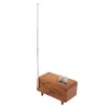 Mini Wooden FM Stereo Sound Radio Vintage Imitation Wood Grain
