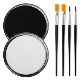 Erinde Pintura Profesional Para Rostro y Cuerpo, Maquillaje Lavable a Base de Agua, Altamente Pigmentado para Festivales de Carnaval y Cosplay, no Tóx