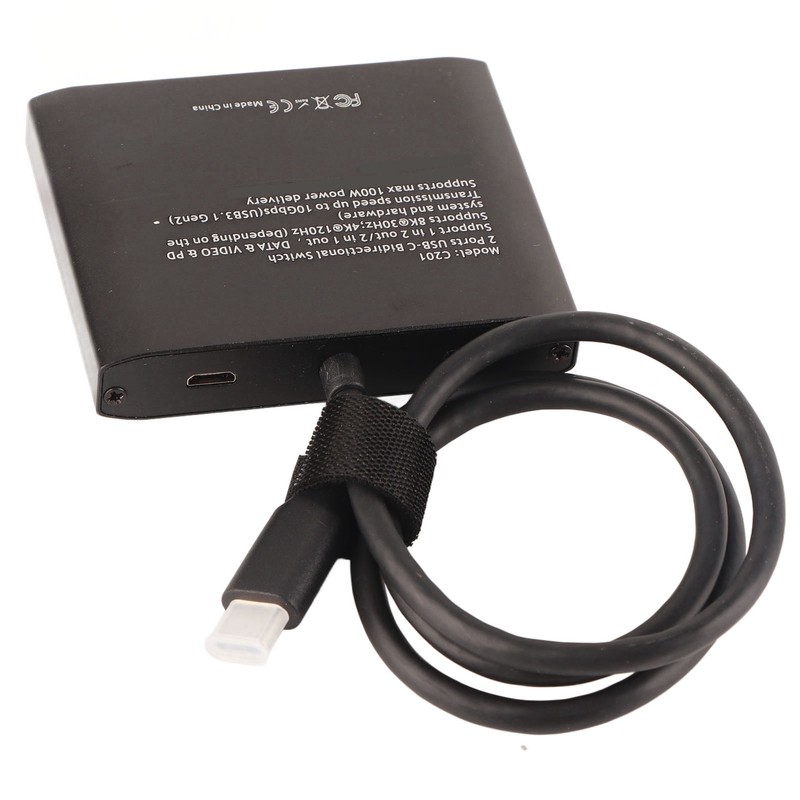 USB C Bi Directional Switcher 2 in 1 Out 1