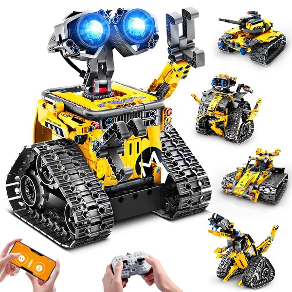 HiWEEGO Technik Robot for Children Construction Kit - 5-in-1 with