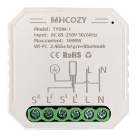 MHCOZY Smart WiFi Smart Rollladenschalter Relaismodul, Tuya Smart Life App Fernbedienung,prozentuale Timerfunktion,kompatibel mit Alexa Google Home