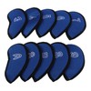 10 PCS Golf Club Head Covers Golf Iron Pole Net