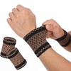 Neyauo 2 Pcs Wrist Compression Sleeve, Wrist Brace Elastic Soft