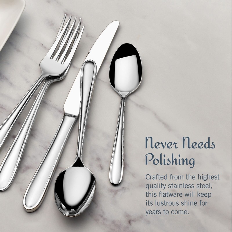 Mikasa Arturo 18/10 20 Piece Stainless Steel Flatware Set, Service