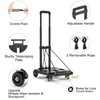SPACEKEEPER Foldable Hand Truck Dolly, 265 LB Folding Luggage Cart