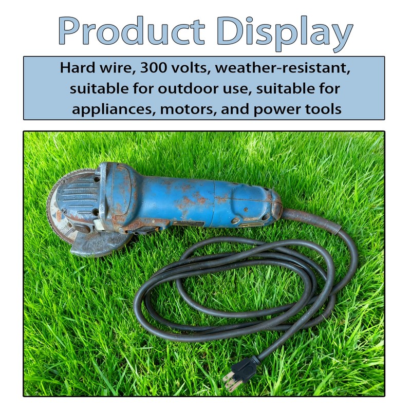 8FT 16/3 Replacement Power Cord for Skilsaw,Skil Sander,Cutting Saws, Polishers,