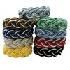 Sailor Knot Rope Bracelet Nautical Cotton with Natural White Stripe