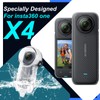 Birgipar Invisible Dive Case for Insta360 X4 - Transparent Acrylic