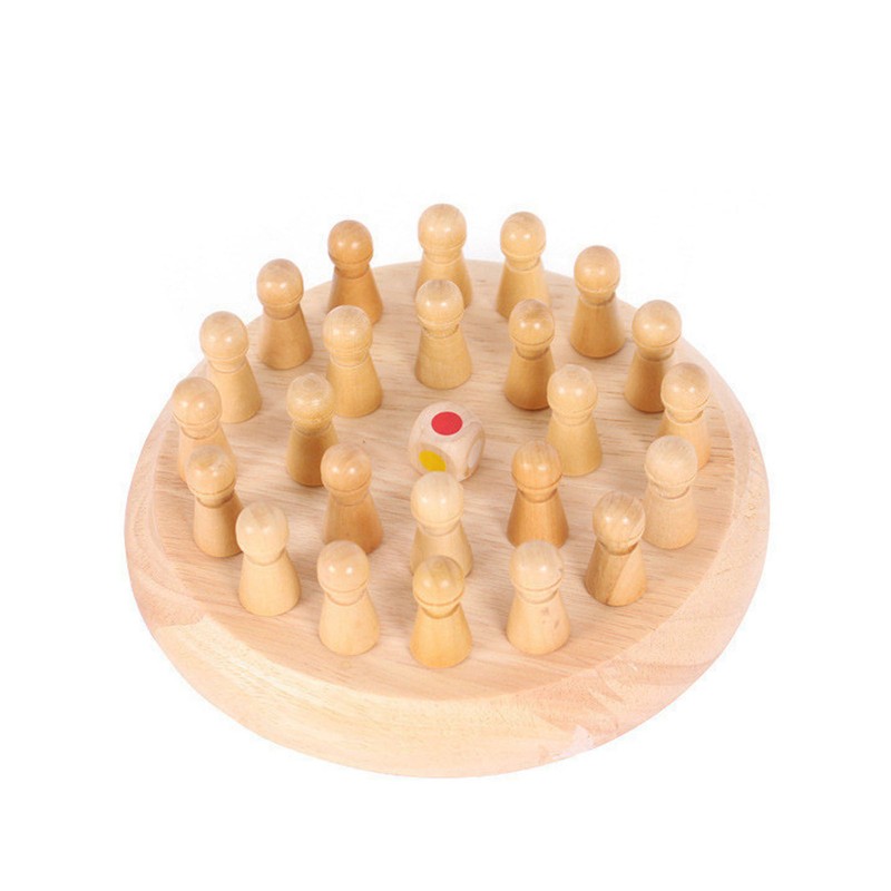 Wooden Memory Chess Game Logic Thinking Training Color Matching Stick