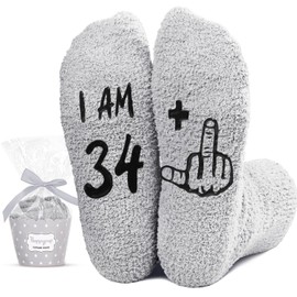 HAPPYPOP 35th Birthday Gifts Ideas for Men - Socks for 35 Year Olds, Best Gifts for 35 Year Old Man, 35th Birthday Socks