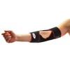 TSM Sportbandage Ellenbogenbandage aktiv mit Noppen offen, Schwarz, L/XL, 5118