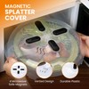 HOVER COVER Magnetic Splatter Cover, 12-Inch Clear BPA-Free Food Lid,