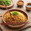 4 Pairs Chopsticks and 4 Spoons Set Wooden Chopsticks Spoon