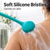 Silicone Back Scrubber for Shower – Long Handle Bath Body