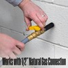 Westinghouse 25-Foot Natural Gas Hose with Adapter, 1/2-Inch Diameter, For