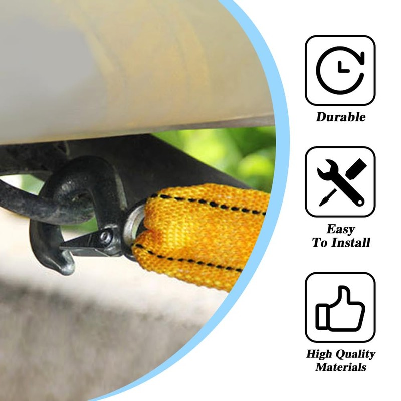 Kutyun Tow Straps, Tow Rope, 1.6Inch X 13Ft Recovery Strap,Towing