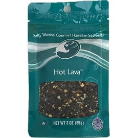 Salty Wahine Gourmet Hawaiian Sea Salts, Hot Lava, 3 Oz Packet