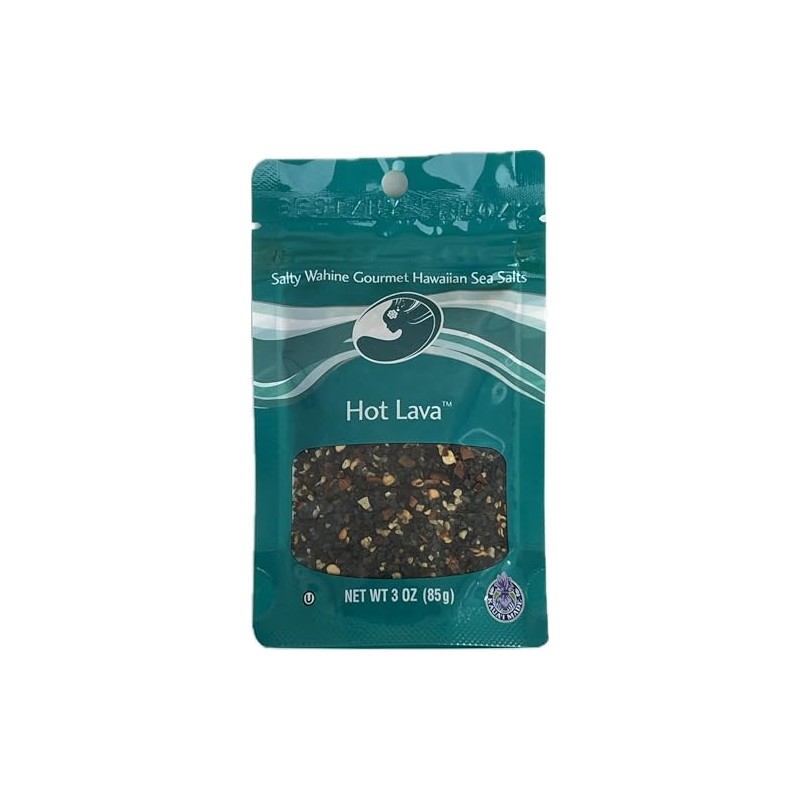 Salty Wahine Gourmet Hawaiian Sea Salts, Hot Lava, 3 Oz