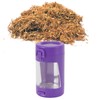 Glow Storage Jar with Grinder LED Waterproof Transparent Glass Seal