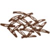 HAARallerliebst Hair Clips Small (Pack of 20, Brown, 4.3 cm)