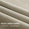 MIULEE Linen Textured 100% Blackout Curtains for Bedroom 90 Inches