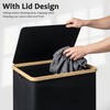 efluky 100L Laundry Basket with Wheels and Lid, Rolling Laundry