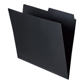 Lihit Lab Roomy F292-24 Individual Folders, A4, Black, 3 Sheets