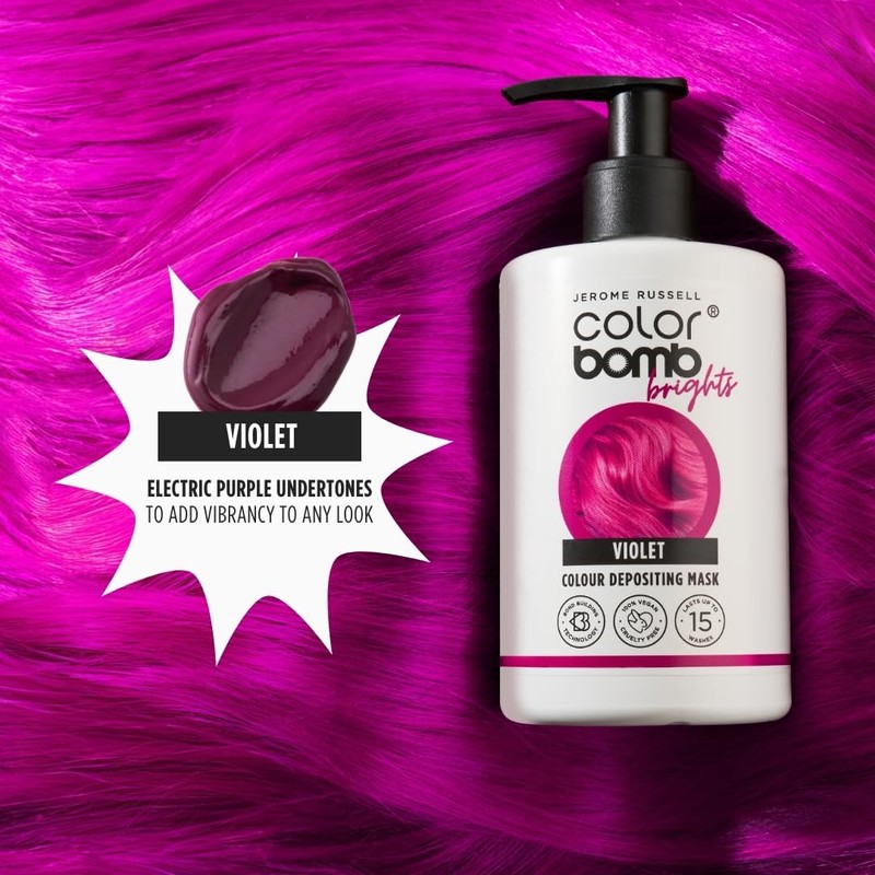 Jerome Russell Color Bomb Brights – Violet Colour Depositing Conditioning