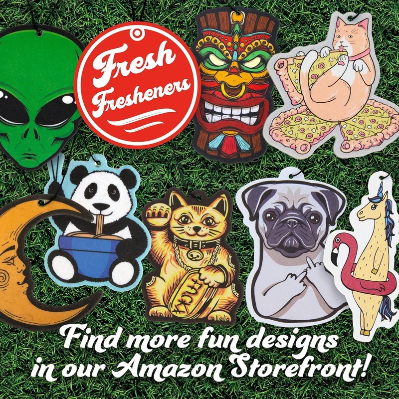 Fresh Fresheners Cute Funny and Aesthetic Car Air Fresheners 4-pack