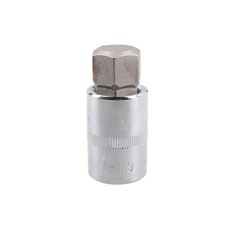 19mm Hex Bit Metric Allen Socket Male 1/2" Drive 55mm