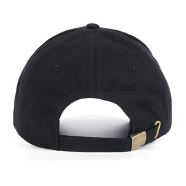 Zylioo XXL Oversized Ball Cap,Large High Crown Dad Cap for Big Heads,Structured Baseball Hats Adjustable 23.5"-25.2" Black