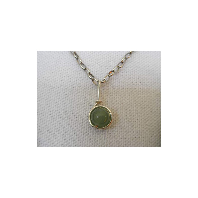 Pendant Tendre Premium Gemstone Aventurine - High-Quality and Durable Silver