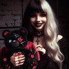 PHITECUS Emo Gothic Bear Plush with Wings - Cute Creepy